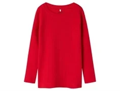 Name It bluse rød med hulmønster